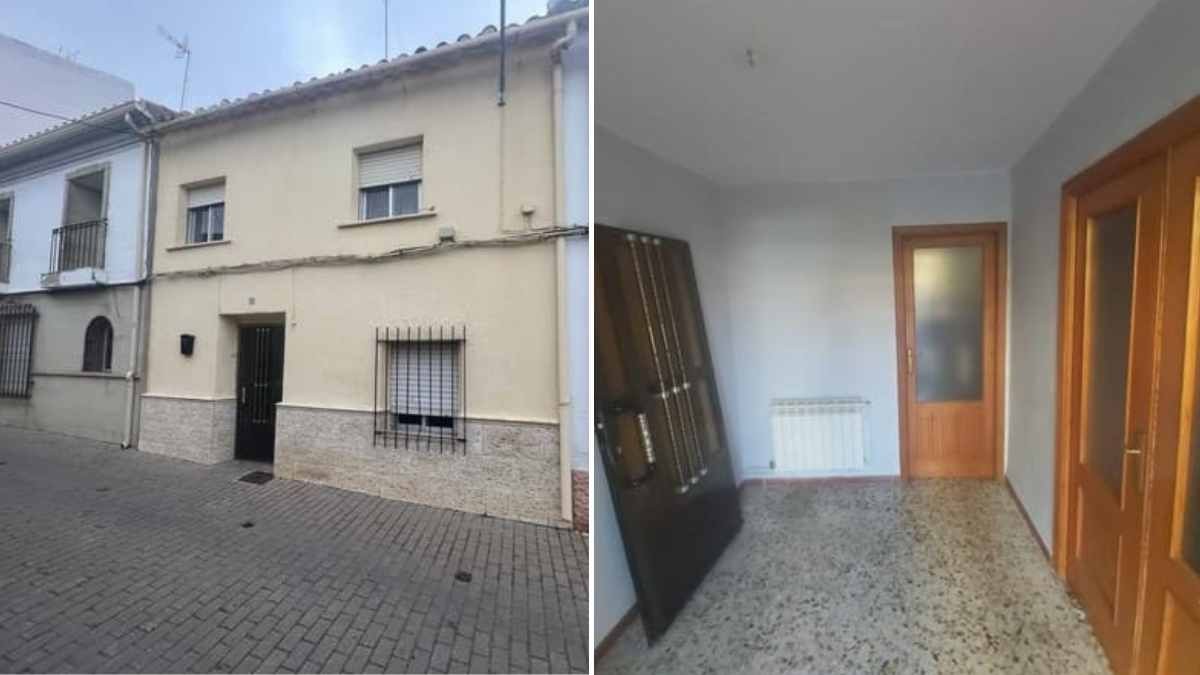 CaixaBank offers this single -family house with 127 meters with 4 bedrooms and patio for only 48,800 euros
