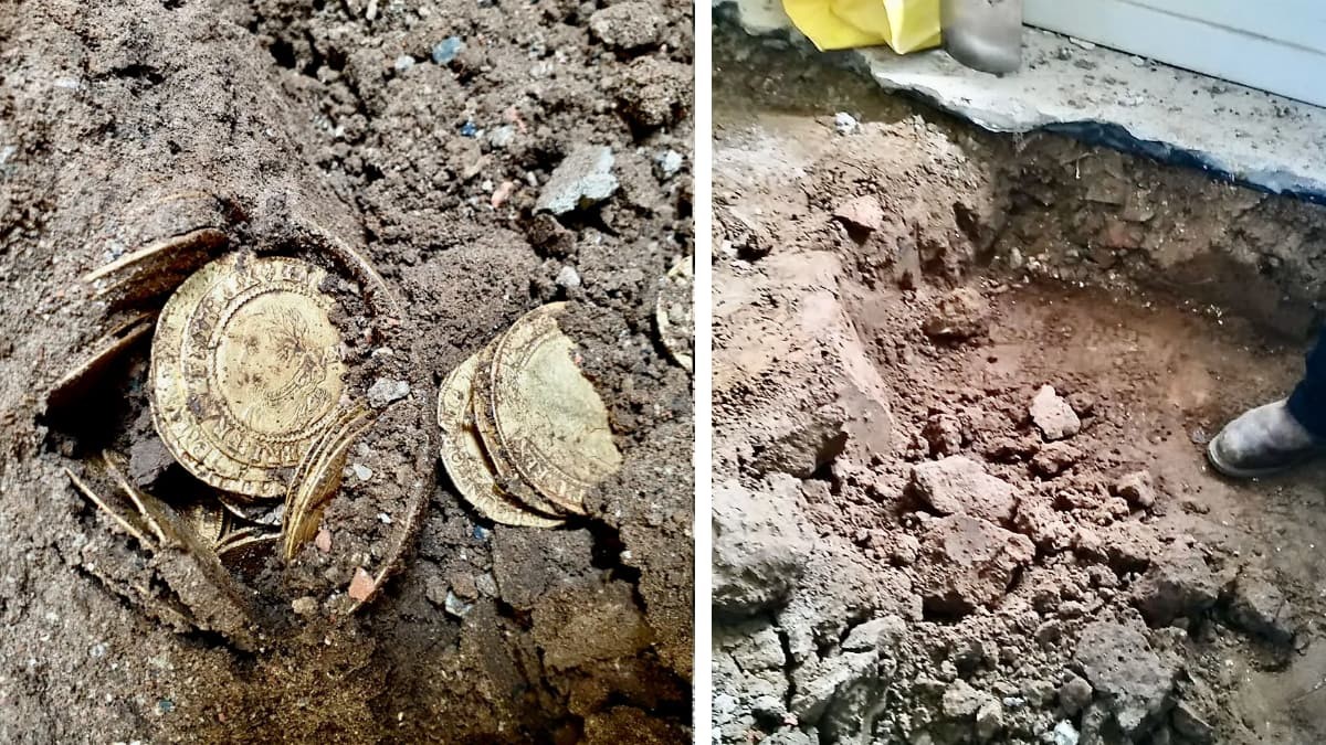 A man finds 260 gold coins valued at 288,000 euros while reforms at home