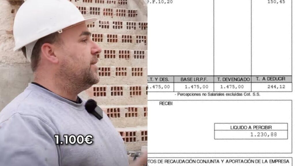 A veteran mason does not cut when talking about what he earns in the work: "Here I win 1,300 euros, but I leave their backs, young people do not want this work, it is hard and poorly paid"