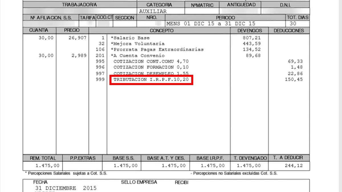 Thousands of workers will notice on the payroll a new deduction of up to 340 euros approved in the BOE