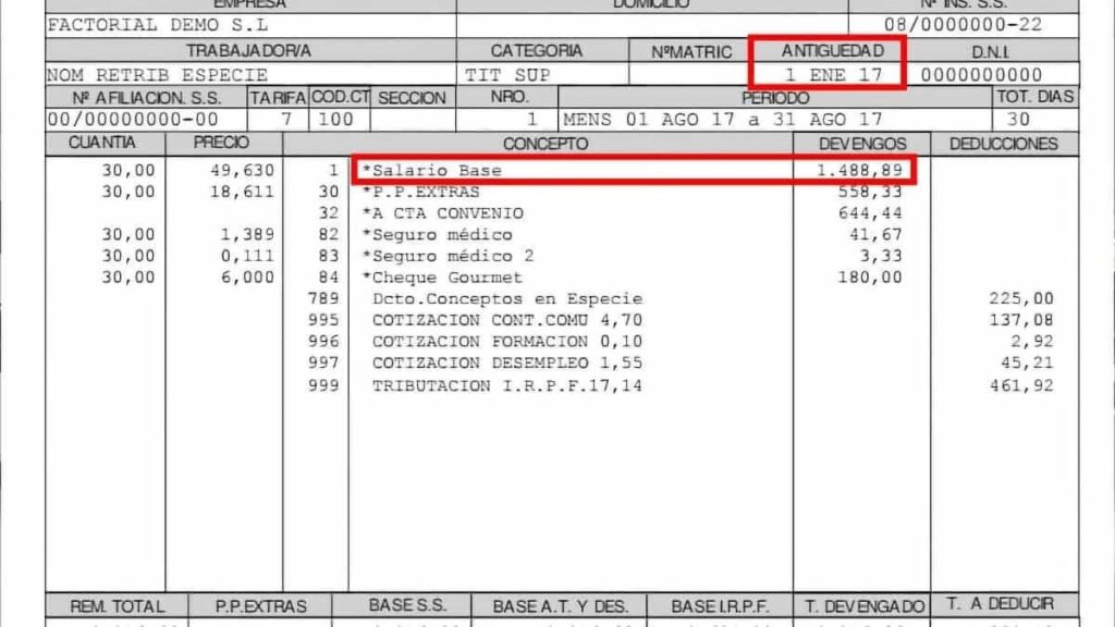 Check your payroll: the two data you must check to know if you charge what corresponds to you