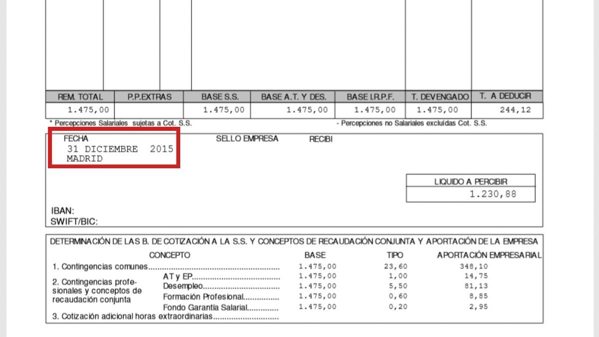 Check your payroll: If your company has not paid you on the corresponding date you could claim 10% more salary
