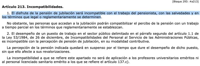 Article 213 of the General Social Security Law