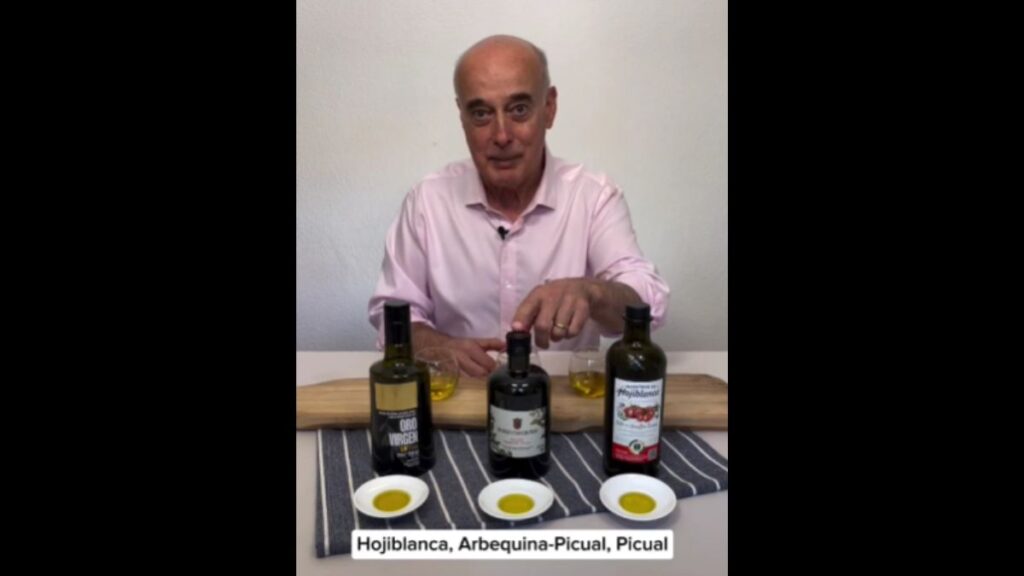 An olive oil expert proves three brands in a supermarket and is clear: "The third should not buy it"