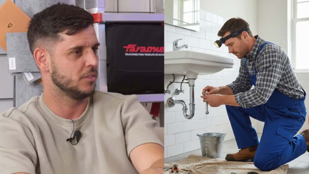 Santi, plumber, about the future of the trade: "You tell a boy to win 1,200 sitting on a computer and plumber 1.200, where would you go?"