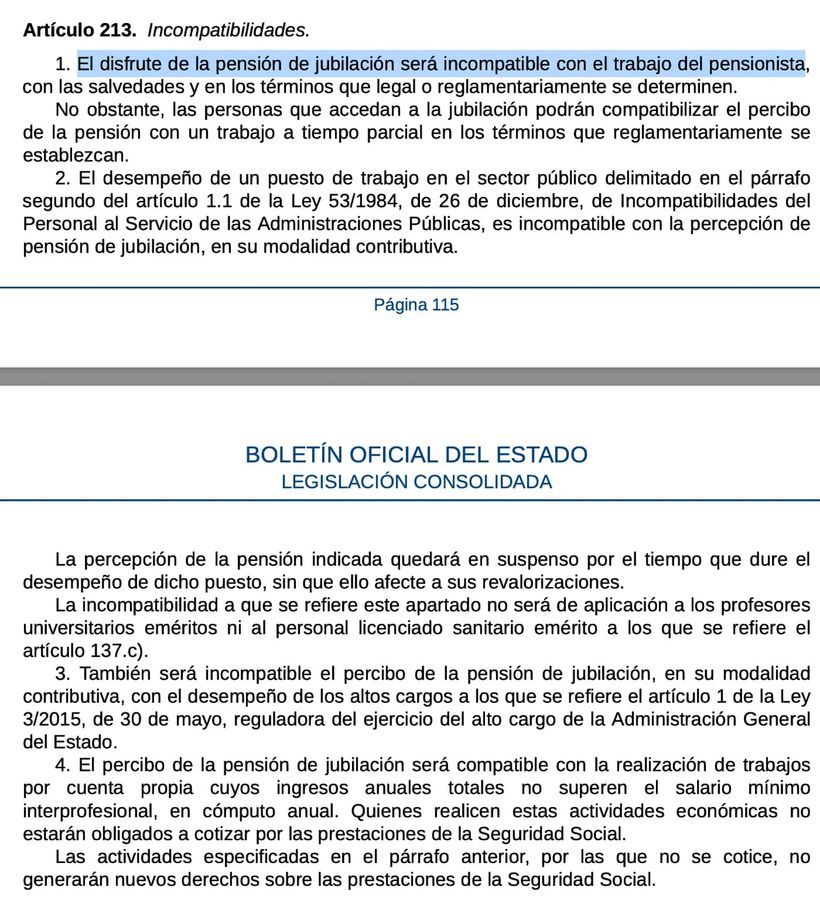 Article 213 of the General Social Security Law