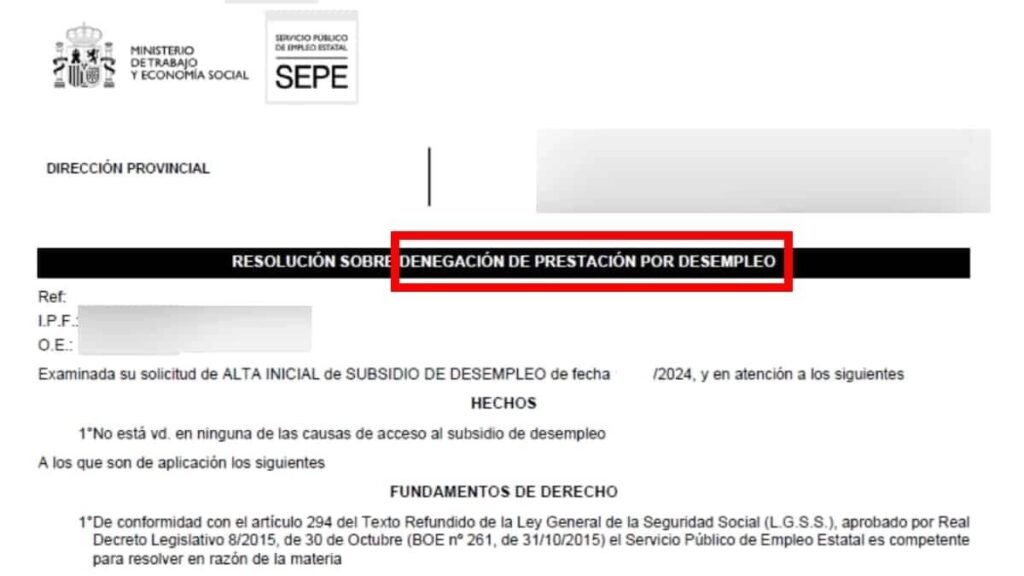 The SEPE will suspend the subsidy for over 52 years and will force the amounts charged unduly to those who charge more than 888 euros