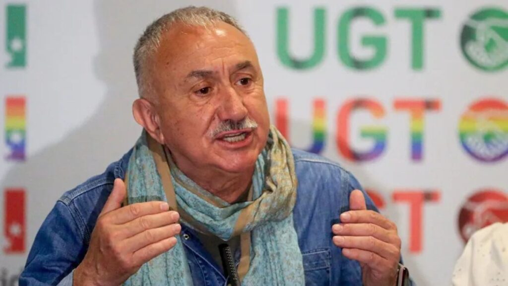Pepe Álvarez (UGT) launches a message to young people: "They have to know that the best way to upload salaries is not to take away their grandfather's pension"
