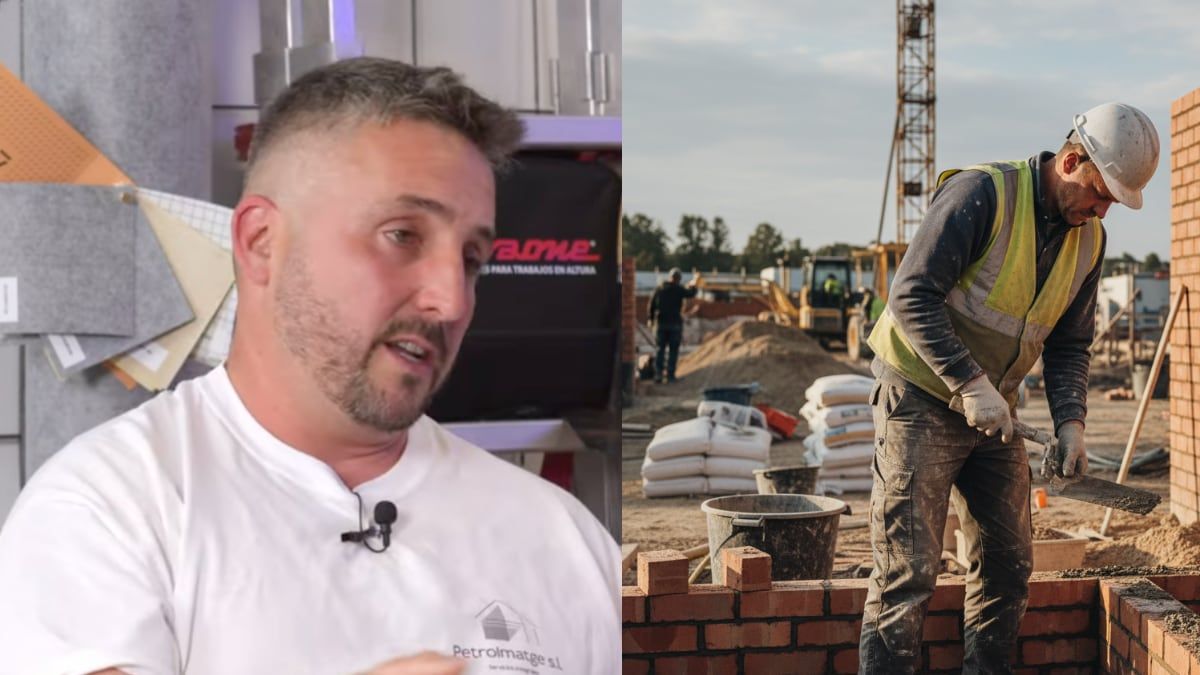 Cristian, mason, about salaries in construction: "An officer charges about 1,800 euros clean, but a professional should be charging 2,800 euros per month"