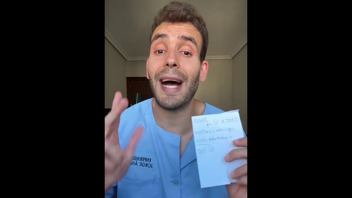 A nurse speaks clearly about what he earns: “The base salary is 3,400 euros and then to that we must add the productivity, which this year has been 1,700 euros, which is 32,700 clean euros per year”