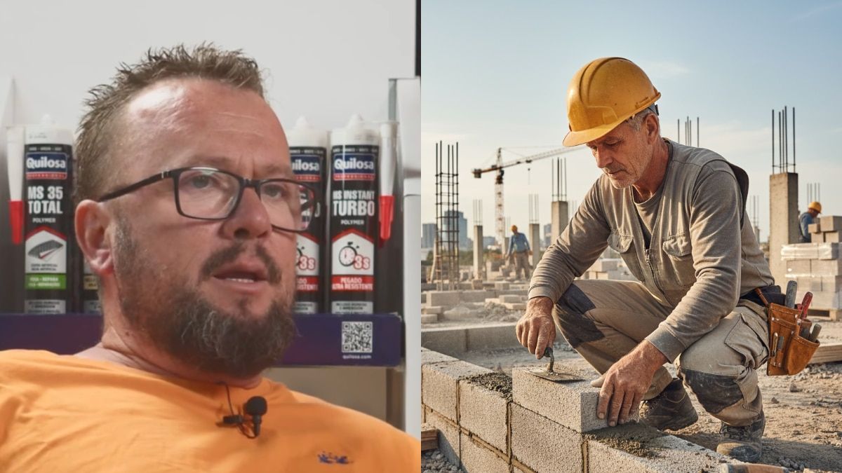 Eduardo, bricklayer on the future of construction: "They want to earn 2,500 or 3,000 euros without knowing how to do anything; My son earns 1,400 euros as a lifeguard sitting in a chair, tell him to go to work in the sun"