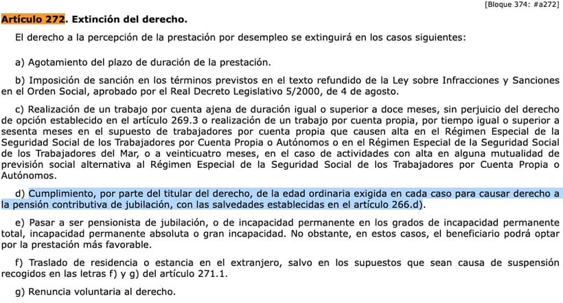 Article 272 of the General Law of Social Security