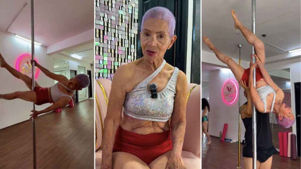 María Luisa (87 years old), practices pole dancing: “I am a mother of 10 children, grandmother of 15 grandchildren and great-grandmother of 9. There is no age to exercise”