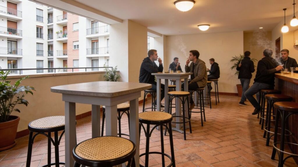 A community prohibits smoking in the arcades of the building next to the terraces of several bars: justice says that health prevails over the hospitality business