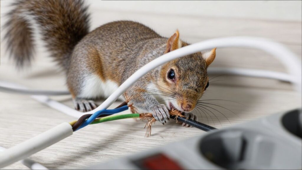 Family loses their home after a squirrel chewed through electrical wires and caused a house fire.