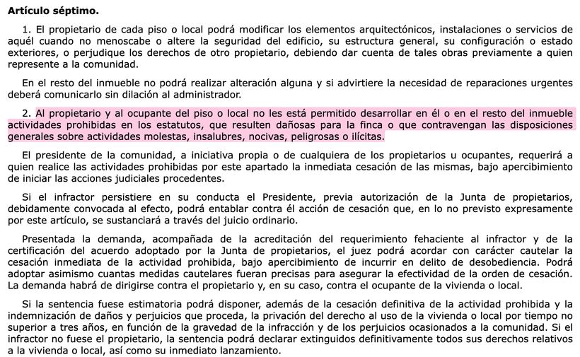 Article 7.2 LPH | BOE