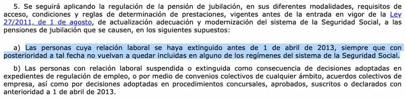 Fourth transitional provision of the General Social Security Law
