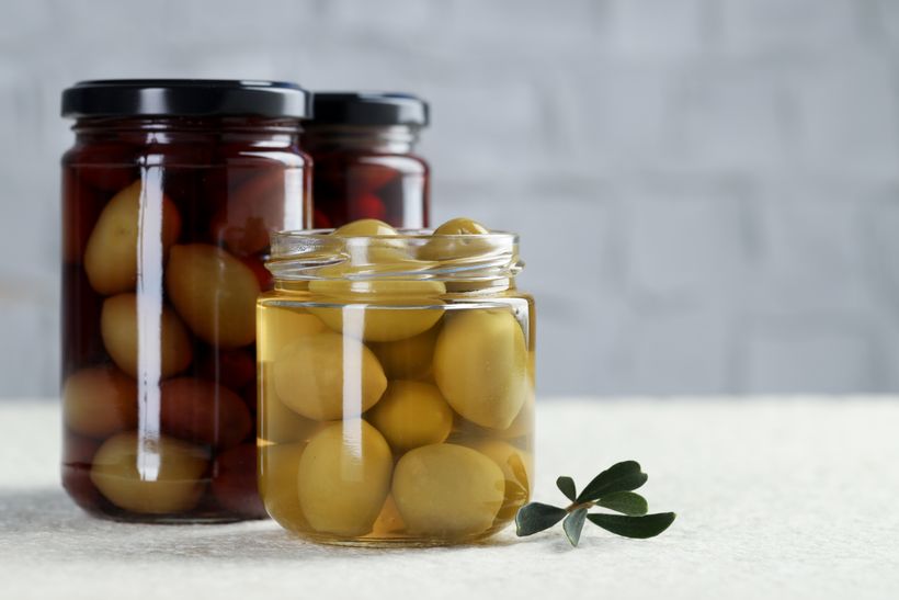 olives in a jar