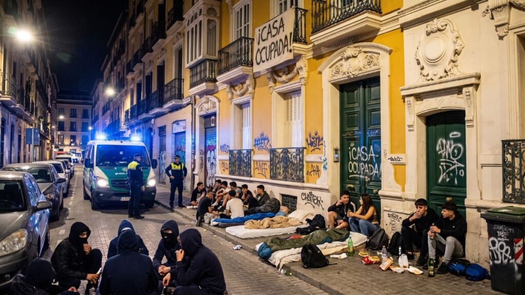 He buys an apartment for 1 million euros and the sale is canceled because a group of young people illegally occupies the street