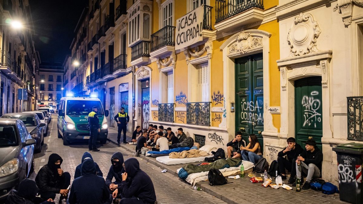 He buys an apartment for 1 million euros and the sale is canceled because a group of young people illegally occupies the street