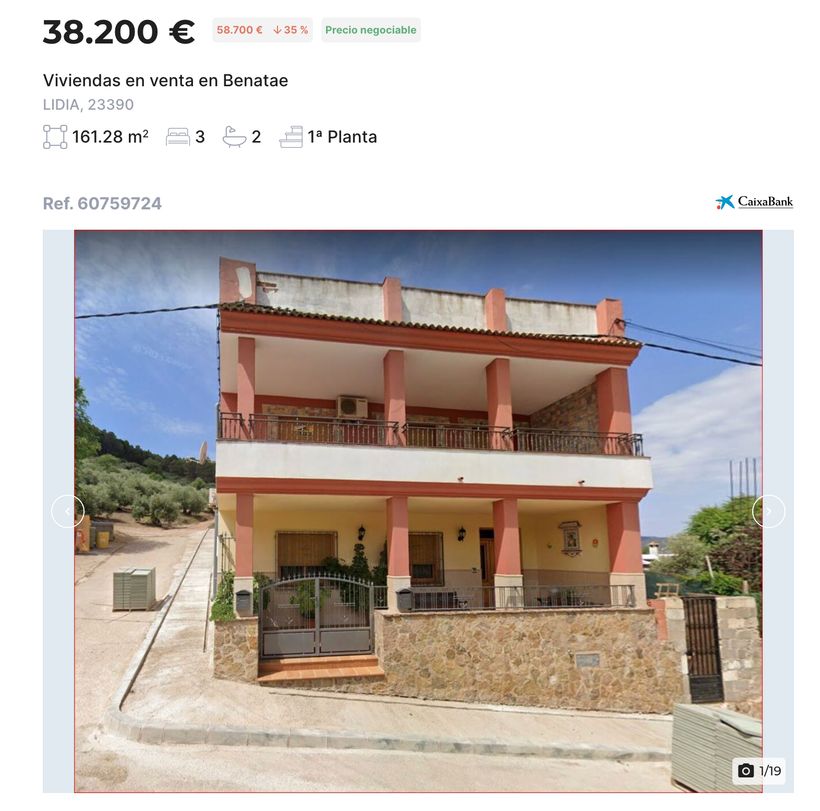 Announcement of the CaixaBank home for sale | Building Center