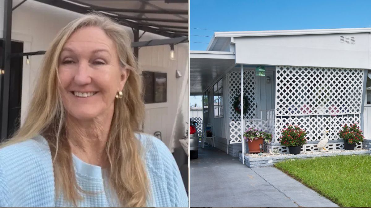 Denise, 65, leaves her home and moves to a prefabricated house in her daughter's garden to save money and take care of her granddaughters.